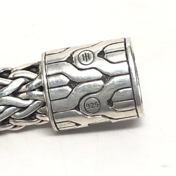 John Hardy 11mm Diamond Clasp Classic Chain Bracelet .925 - Picture 7 of 9